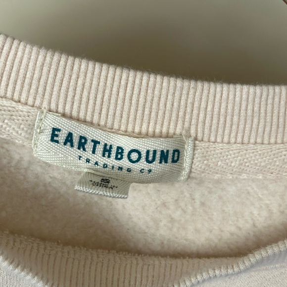 Earthbound Butterfly Boho Print Cream Sweater - Picture 3 of 5